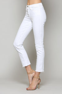 FINAL SALE Chrissy White Jeans