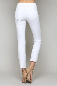 FINAL SALE Chrissy White Jeans