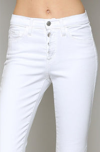 FINAL SALE Chrissy White Jeans