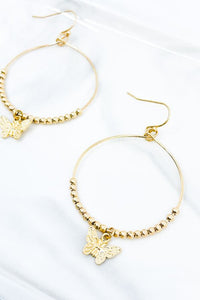 Butterfly Charm Earrings