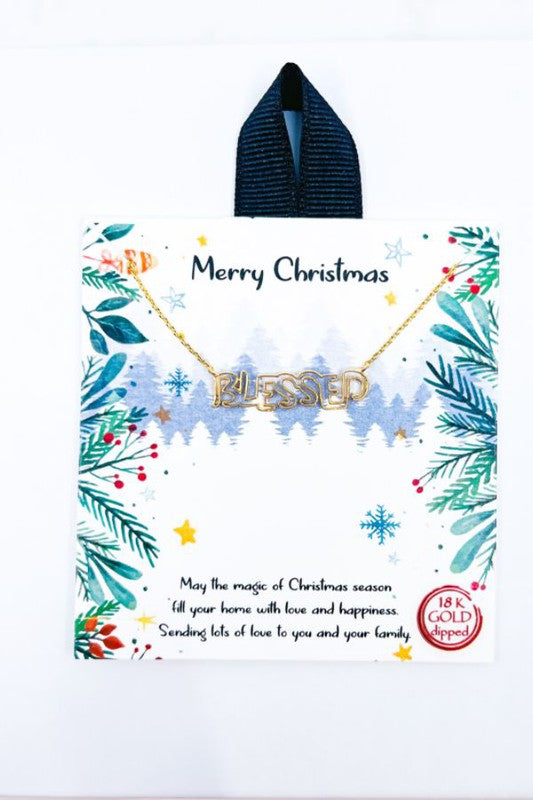 Merry Blessed Necklace