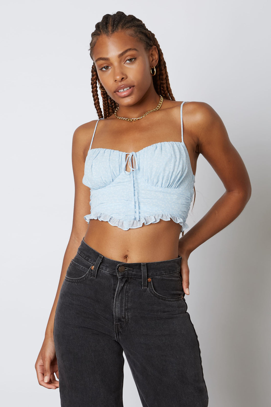 FINAL SALE Camille Top-Blue