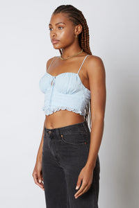 FINAL SALE Camille Top-Blue