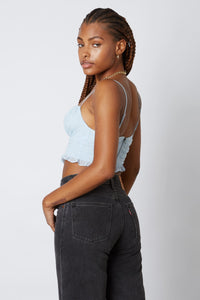 FINAL SALE Camille Top-Blue