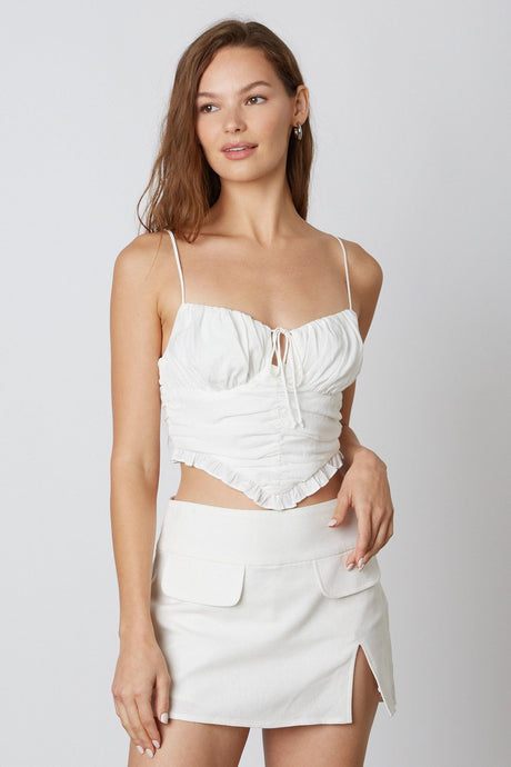 FINAL SALE Candi Top-White
