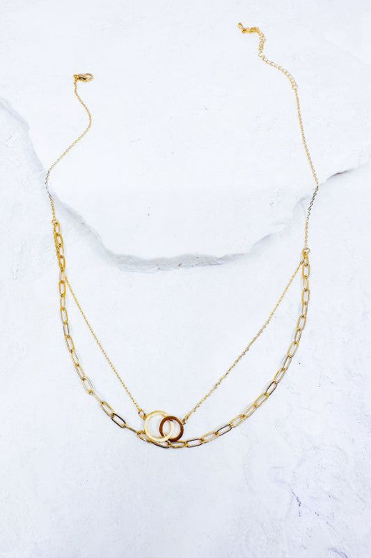 Link Ring Necklace