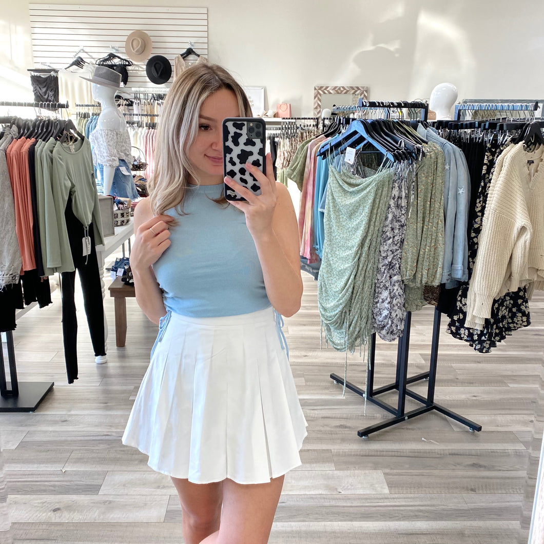 FINAL SALE Serena Tennis Skirt-Ivory