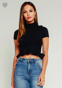 FINAL SALE Ana Top- Black