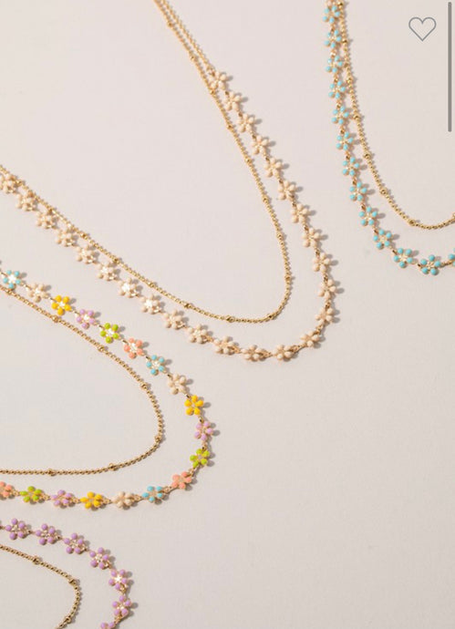 Flower Charm Necklace