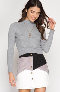 FINAL SALE Malia Color Block Skirt