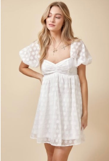 Diana Dress-White