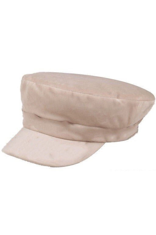 Violetta Velvet Hat- Champagne