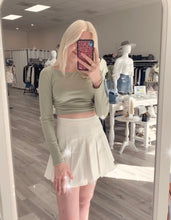 FINAL SALE Serena Tennis Skirt-Ivory