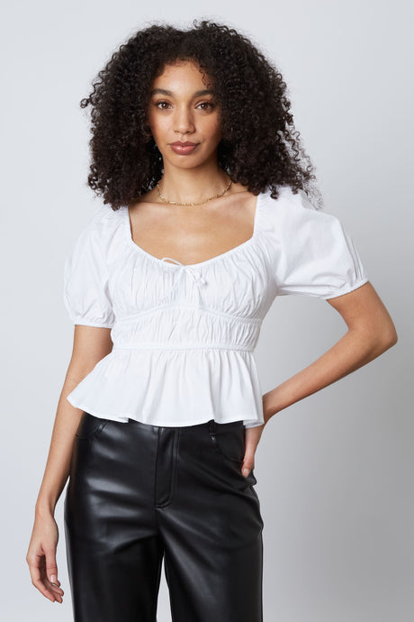 FINAL SALE Cambria Top-White