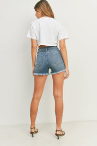 April Shorts-Denim